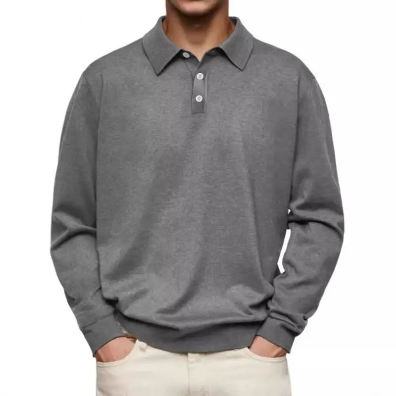 Laluna® | Casual Long Sleeve Polo Shirt