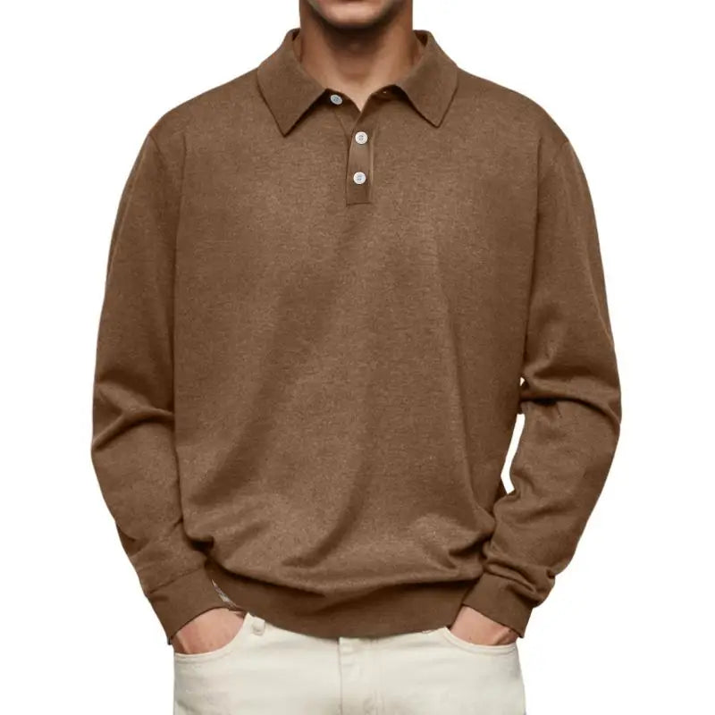 Laluna® | Casual Long Sleeve Polo Shirt