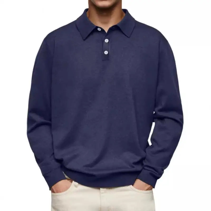 Laluna® | Casual Long Sleeve Polo Shirt