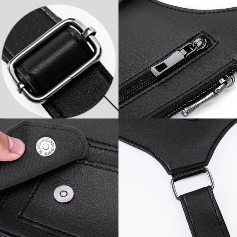 🔥 HOT SALE - 49% OFF💫 Premium Leather Adjustable Underarm Shoulder Bag for Men & Women