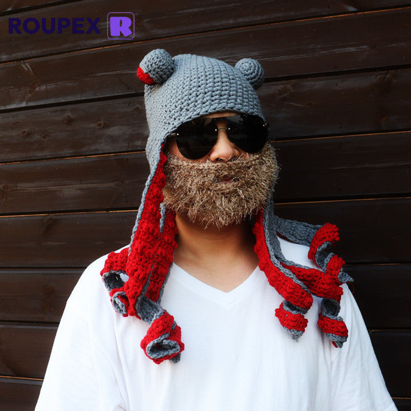 ROUPEX® |Artisan-Made Octopus Hats | Handcrafted Crochet Headwear with Playful Tentacles
