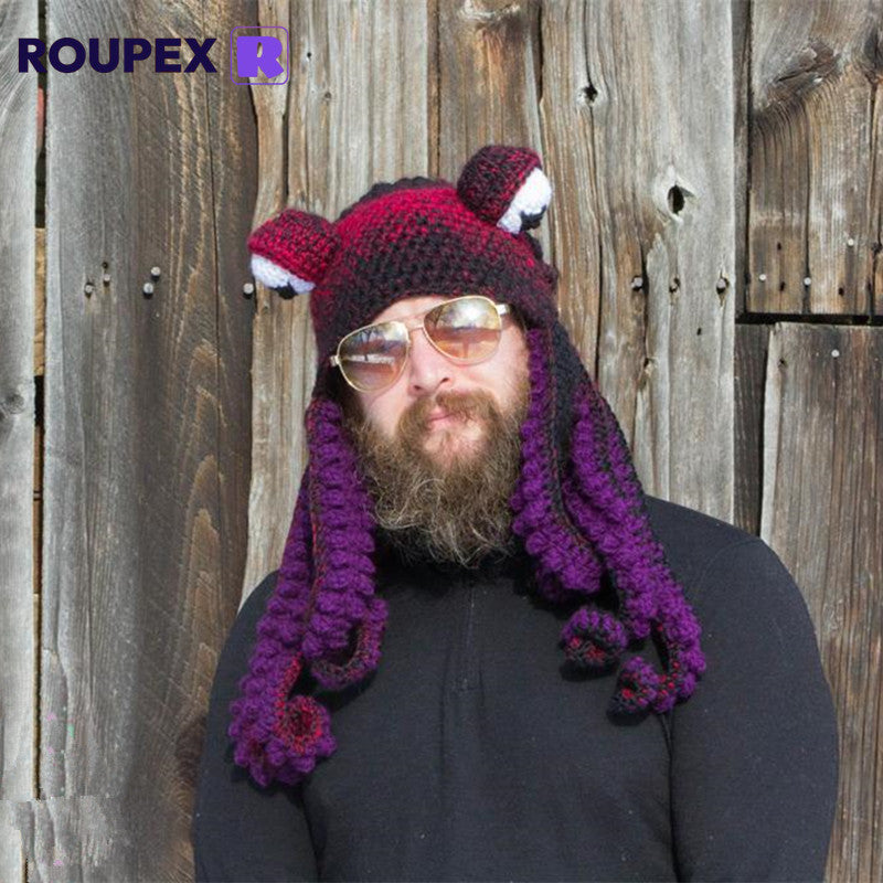 ROUPEX® |Artisan-Made Octopus Hats | Handcrafted Crochet Headwear with Playful Tentacles
