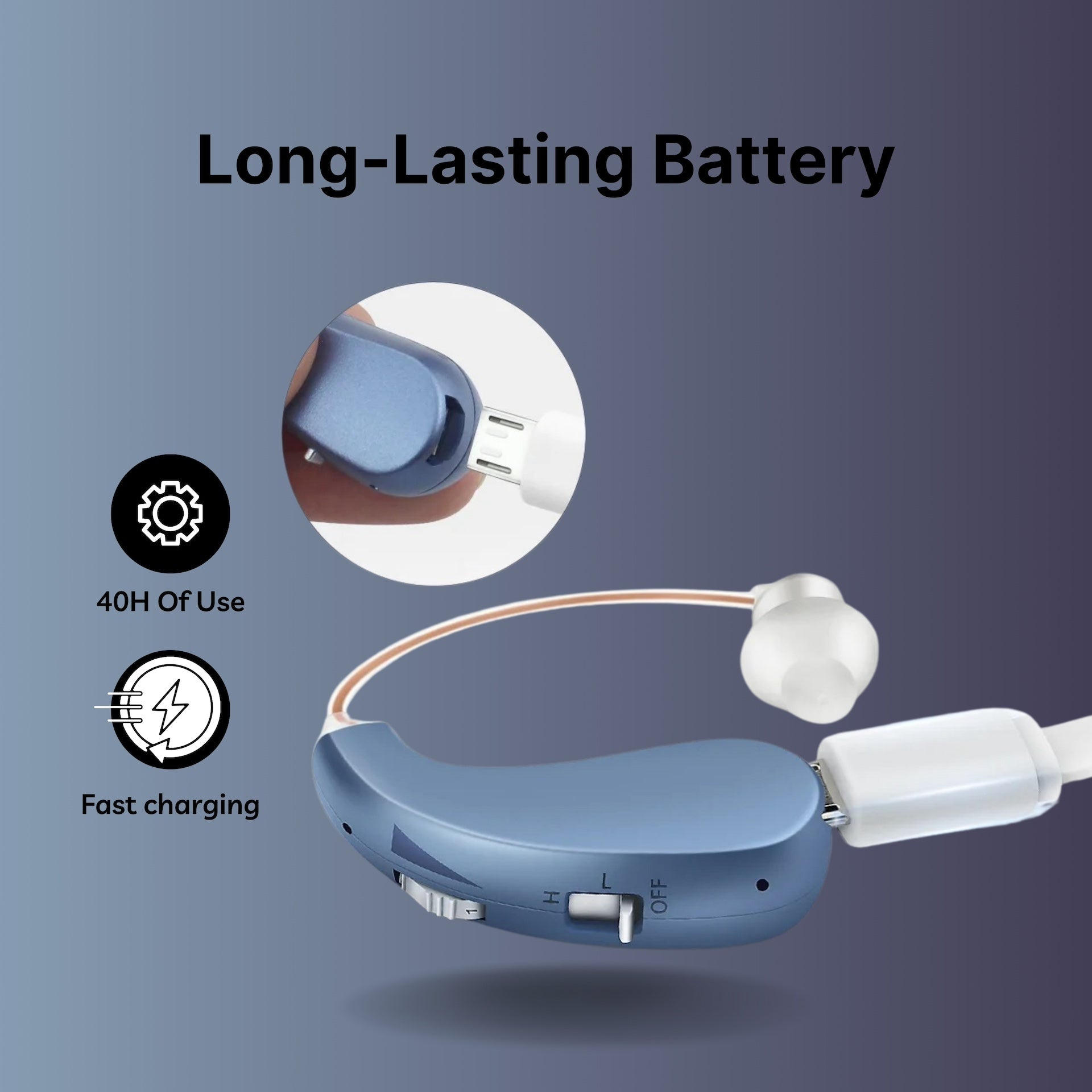 HeaSouls™️ ClearSound BTE Rechargeable Hearing Aids (Pair Of 2)